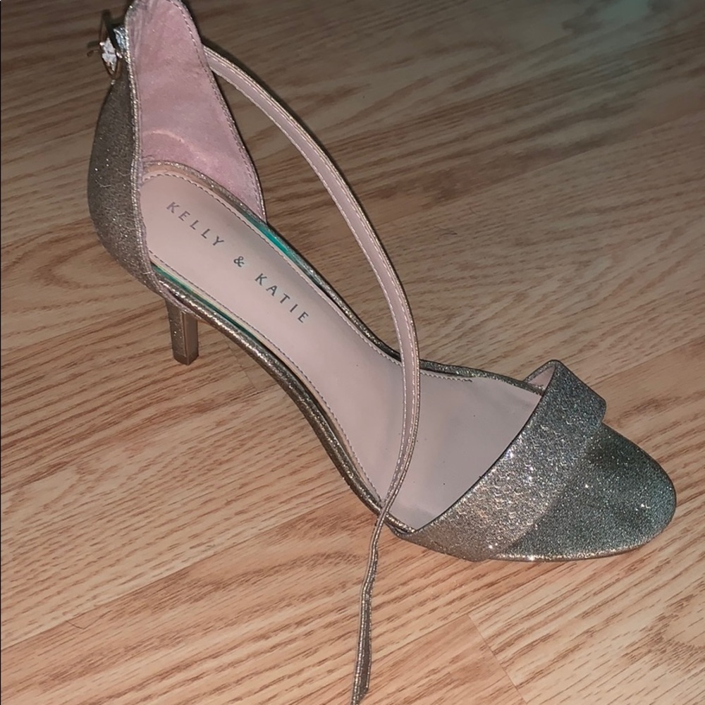 Gold Sparkle Heels